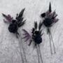 Black Gothic Hair Pins, thumbnail 4 of 5