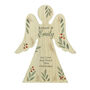 Personalised Christmas Foliage Wooden Angel Ornament, thumbnail 5 of 5