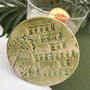 Green Round Nanny Ceramic Coaster, thumbnail 8 of 12