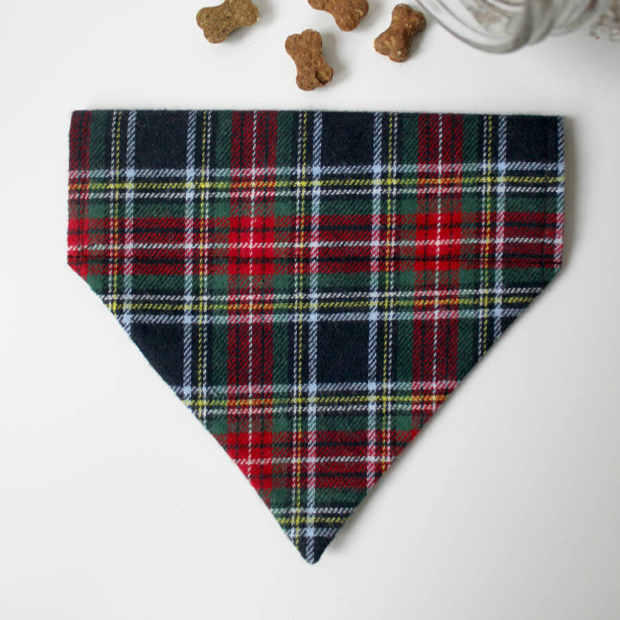Angus Tartan Dog Bandana By Feathers & Tails