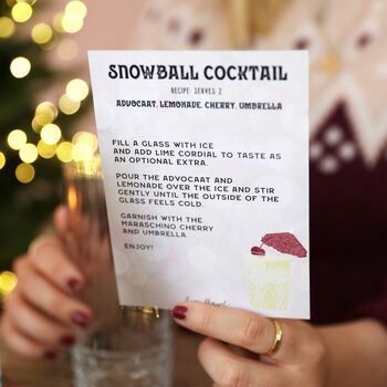 Retro Snowball Cocktail Making Kit, 8 of 12