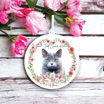 Personalised Chartreux Floral Keepsake Gift, 2 of 2