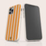 Orange Stripes Eco Phone Case, thumbnail 4 of 6