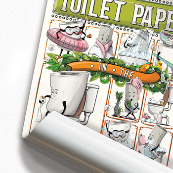 Toilet Paper In The Bathroom, Funny Toilet Art, 8 of 8
