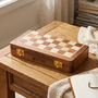 Personalised Engraved 10' Chess Board Travel Game, thumbnail 3 of 5