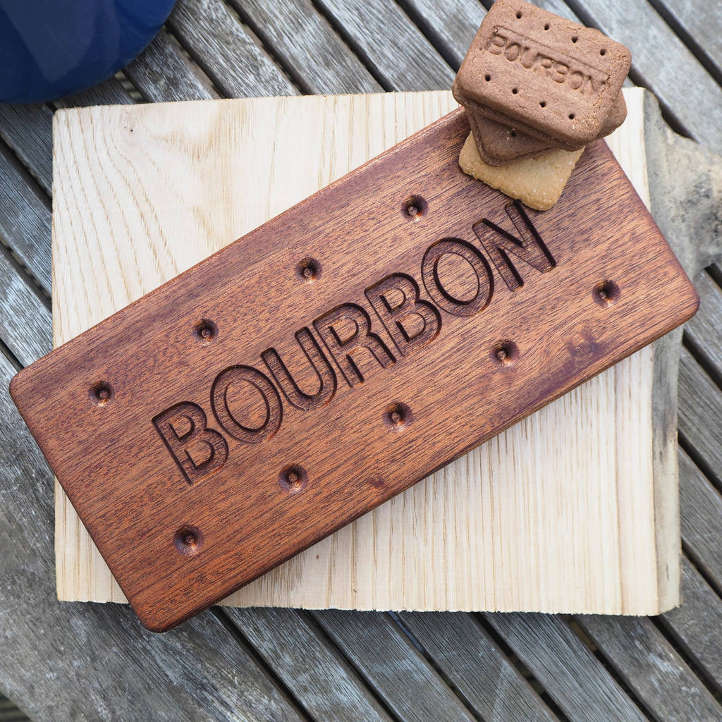 Personalised Bourbon Biscuit Wooden Coaster, 1 of 6