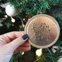Rose Gold Christmas Message Tree Decorations, thumbnail 5 of 8