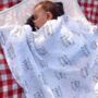 Muslin Swaddle Baby Blanket Hello World Newborn Gift, thumbnail 9 of 12
