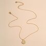 Polaris Coin North Star Pendant Necklace In Gold, thumbnail 10 of 10