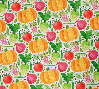Pumpkin Wrapping Paper, Vegetable Gift Wrap, 2 of 3