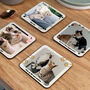 Personalised Cat Instagram Photo Coaster Set Of Four, thumbnail 4 of 7