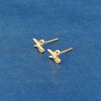 Small Scissor Stud Earrings, Tiny Minimalistic Studs, 6 of 7