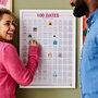 100 Dates Bucket List Scratch Off Poster, thumbnail 1 of 3