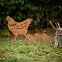 Chicken Family Garden Lawn Ornaments Set, thumbnail 1 of 3