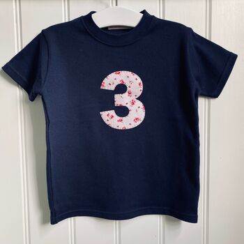 Number Appliqued T Shirt, 4 of 7