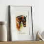 Personalised Dog, Horse And Pet Watercolour Portrait, thumbnail 1 of 12