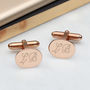 Personalised 18ct Gold Vermeil Cufflinks, thumbnail 2 of 4