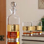 Personalised Gold Leaf Whisky Decanter And Glasses, thumbnail 1 of 8