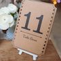 Set Of 12 Brown Card Table Numbers, thumbnail 2 of 7