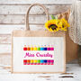 Personalised Pencil Teacher Lunch Bag, thumbnail 1 of 2