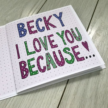 Personalised Aunt Birthday Book Card, 3 of 6
