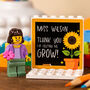 Thank You For Helping Me Grow Lego® Brick Minifig, Nursery And Primary School Teacher Gift From Children, thumbnail 1 of 12