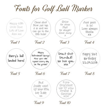 Teerrific Personalised Silver Golf Ball Marker, 3 of 4