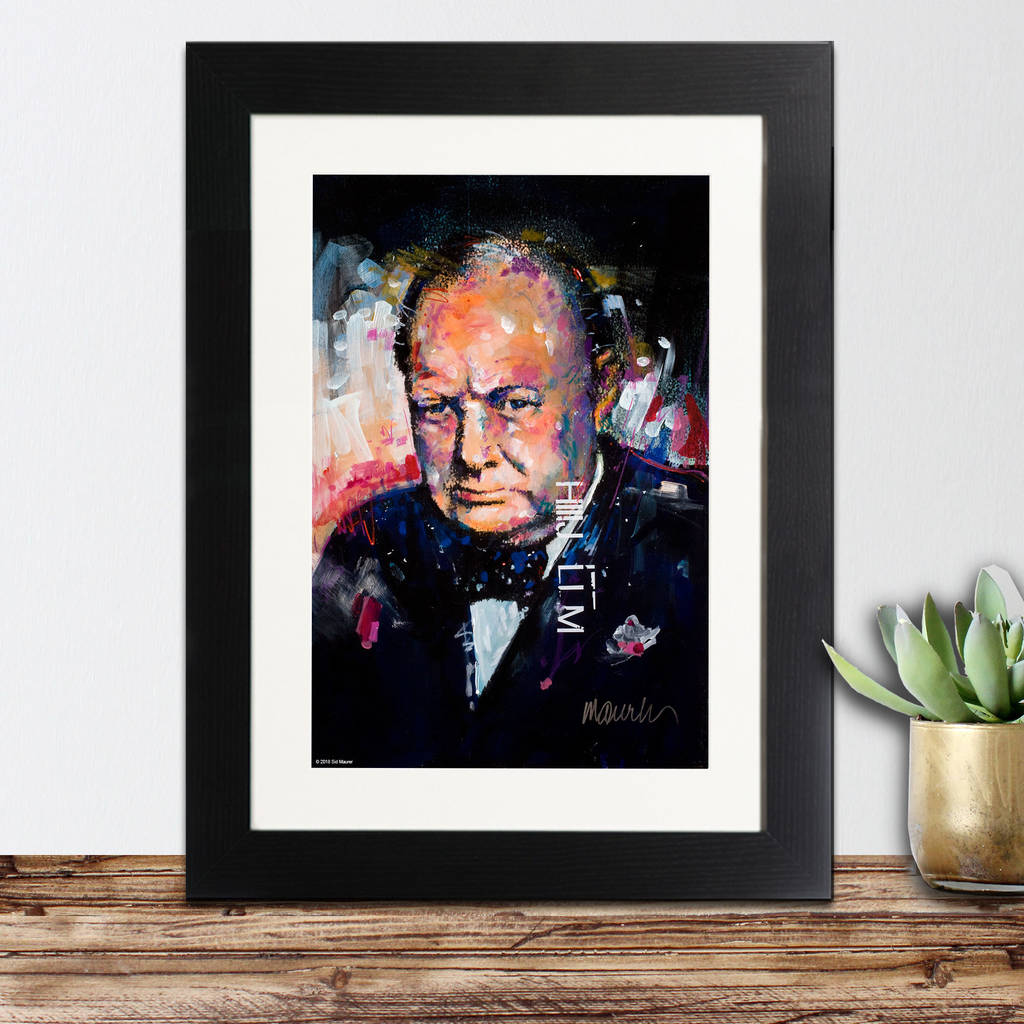 official winston churchill print by sidney maurer by instajunction ...