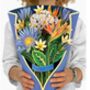 Pop Up 3D Large Life Size Bouquet Of Exotic Flowers, thumbnail 1 of 3