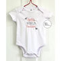 Personalised Hello World Baby Boy Bodysuit Onesie Vest, thumbnail 2 of 5