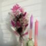 Pink Dried Flower Posy With Jar, thumbnail 6 of 7