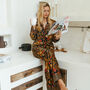 Black Silk Blend Pyjama Set, thumbnail 1 of 8
