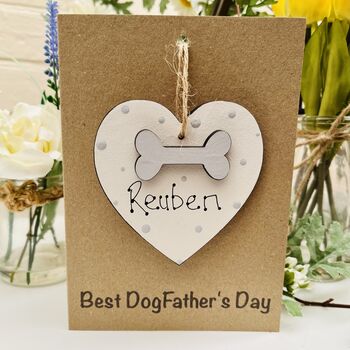 Personalised Father's Day Dog Pooch Keepsake Card, 2 of 10