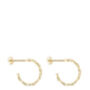 Thick 18 K Gold Chain Hoop Earrings, thumbnail 5 of 5
