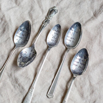 Hand Stamped Vintage Spoon, 3 of 12
