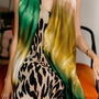 Green Ombré Printed Scarf — Personalised Gift Card And Gift Box Option, thumbnail 1 of 10