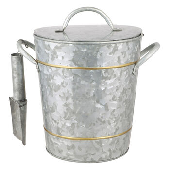Personalised Galvanised Zinc Ice Bucket And Scoop, 2 of 8