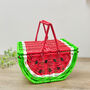 Watermelon Summer Picnic Basket, thumbnail 2 of 8