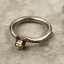 Colourful Peridot And Tourmaline Ring, thumbnail 1 of 2