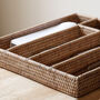 Marbury Rattan Cutlery Storage Organizer, thumbnail 2 of 4