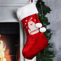Personalised Father Christmas Luxury Stocking, thumbnail 1 of 3