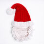 Santa's Hat And Beard Christmas Intermediate Knitting Kit, thumbnail 4 of 12