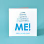 'Lie Ins, Beers, Free Time… Just Kidding, Me!' Funny Birthday Card, thumbnail 2 of 2