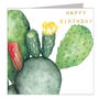Gold Foiled Prickly Pear Birthday Card, thumbnail 3 of 4