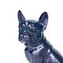 Sitting French Bulldog Figurine, Purple Sparkle Finish, thumbnail 3 of 8