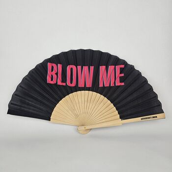 Handheld Blow Me Folding Fan, 2 of 3