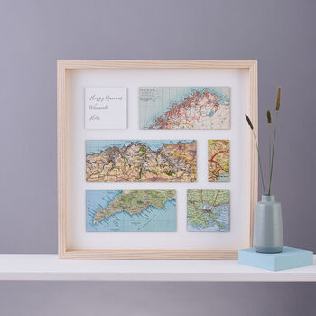 Remember When… Personalised Five Map Print Gift, 2 of 8