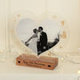 Personalised Wedding Anniversary Acrylic Heart Photo, thumbnail 1 of 3