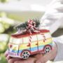 Vw Campervan With Tree Christmas Decoration, thumbnail 2 of 4