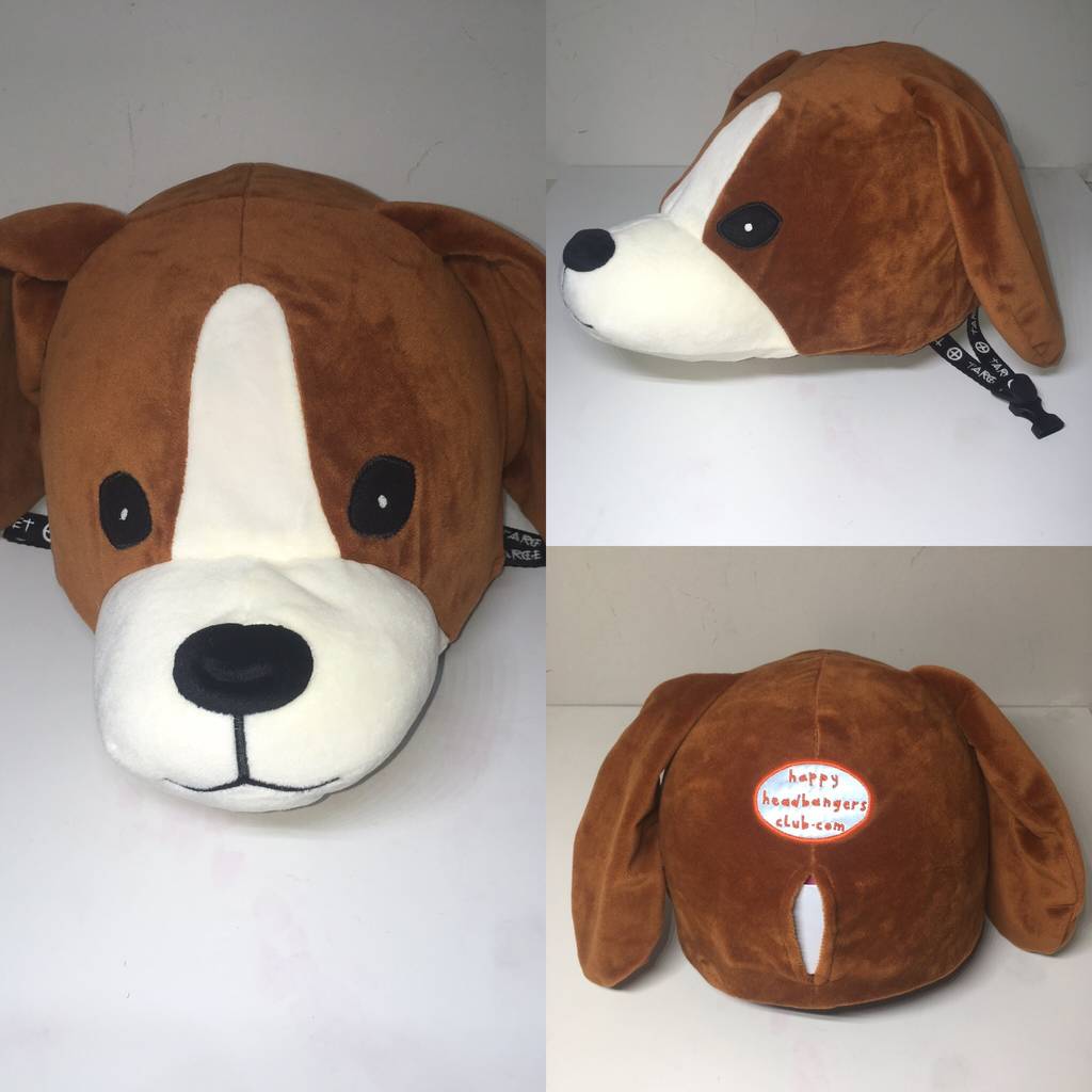 Child's Puppy Beagle Hi Vis Helmet Cover, 1 of 6